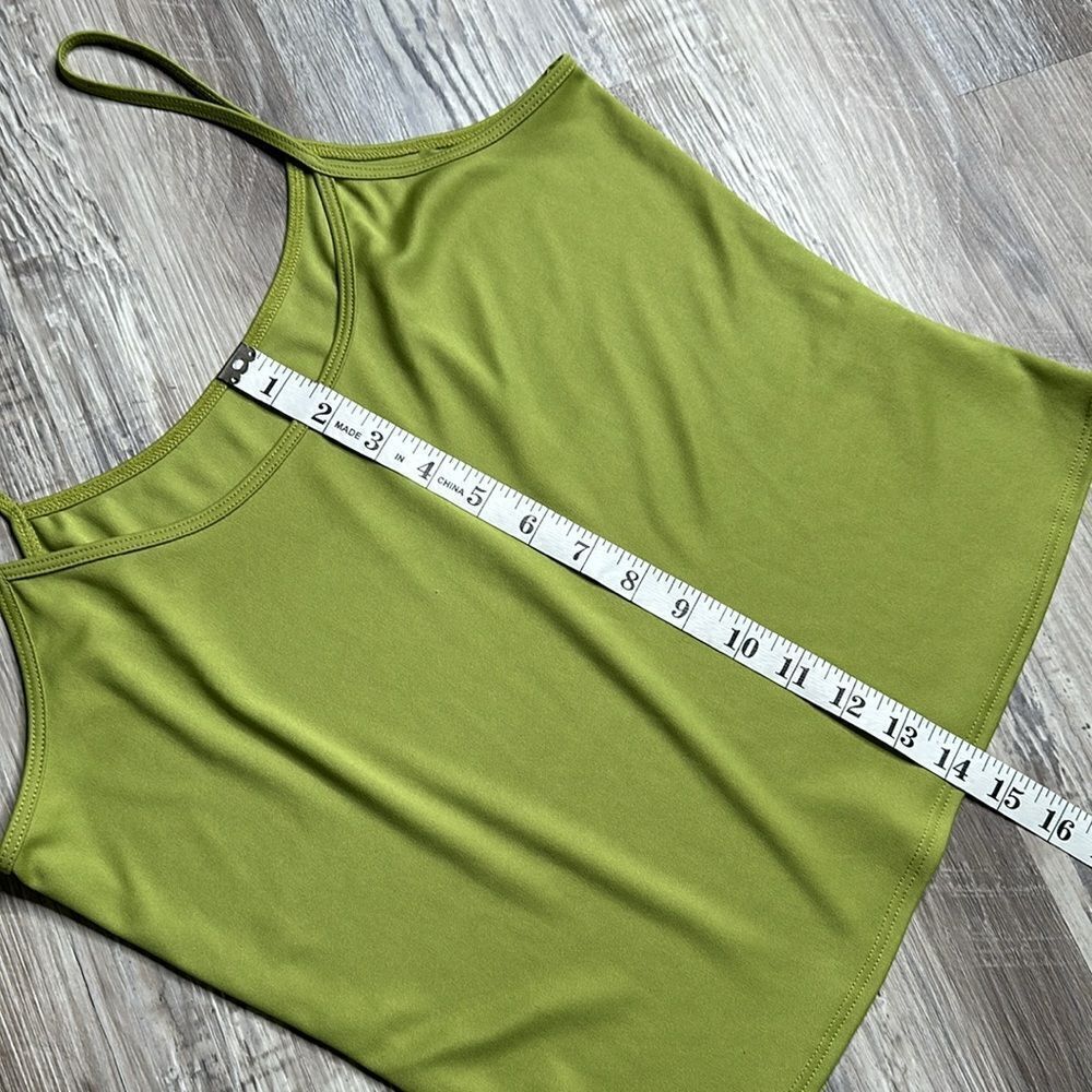 Dressbarn 2 Piece Green Top Set Blouse + Cami | Large | Leaf Print | WA-1578 - Picture 16 of 16